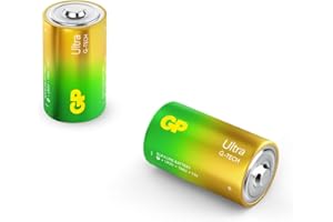 GP Ultra G-Tech Battery - D (Pack 2)