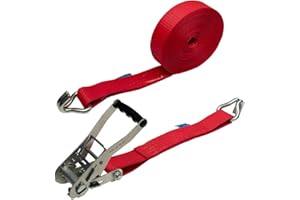 LOADCARE Sangle d'arrimage à cliquet 5 tonnes 5000 kg 2500 daN 12 m