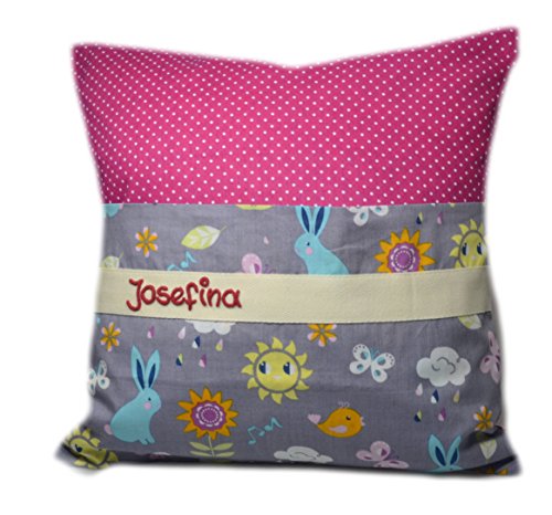 Kissen mit Geheimfach 34x34 cm groß, personalisiertes Kissen, Kuschelkissen mit Namen, Geschenke mit Namen, personalisierte Geschenke