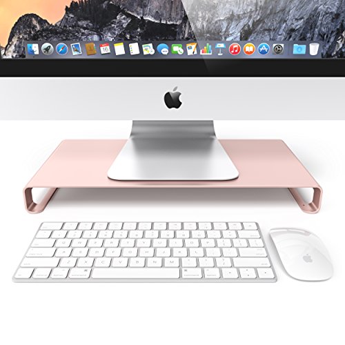 Satechi Qualitativ Hochwertiger Universaler Aluminium Monitorstand für PC, Laptop, iMac, MacBook (Rose Gold) - 3