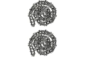 PUUPAA Cadena de motosierra de 22 pulgadas, hoja de cadena de sierra de repuesto de 0.325 pulgadas LP paso 0.058 calibre 86DL piezas de reparación para motosierra (2 piezas)