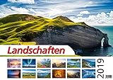 Foto-Wandkalender - Landschaften 2019 DIN A2 quer mit Feiertagen für Deutschland, Östereich und die Schweiz by