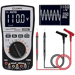 LM2001S Multímetro Inteligente Versátil，LIUMY Mini Osciloscopio de Almacenamiento/ 5KHz ~500KHz Frecuencia, 4000 Contar Digital，Visualización Precisa de las Formas de Onda AC/DC, Pantalla a Color