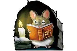 EIHI Adhesivos de Pared, Adhesivos de Pared de ratón, decoración para el hogar, Cocina, Sala de Estar, frigorífico, habitación de los niños, Cartel Lindo Interior de Dibujos Animados, 1 Pieza