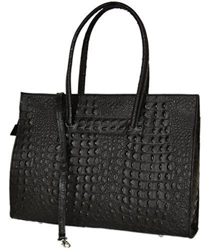 Leder Damen Business-   Akten-  Laptoptasche mit Schulterriemen Italy Mod 2026-p