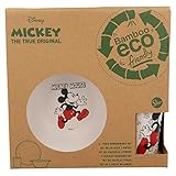 Práctico set para uso diario fabricado con una mezcla de bambú, polvo de maíz, fibra de madera y melamina. A parte de que su fabricación es mucho más respetuosa con el medio ambiente, esta composición de materiales le confieren un tacto y un acabado de grandísima calidad. A los niños les encantará su original decoración basada en algunos de los personajes más emblemáticos del mundo del cine y la televisión. - Libre de BPA - Licencias oficiales - Incluye Plato, Cuenco y Vaso - Proceso de producc