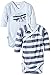 Absorba Baby-Boys Fantaisie Boutique Striped Bodysuit, Blue (bleu Ciel 41), 0-3 Months (Manufacturer Size:3 Months)