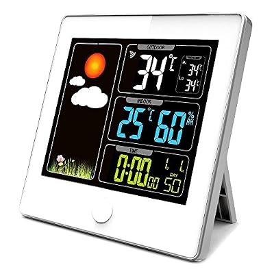 Fishtec Station Météo Ecran LCD Couleur - Radiopilotée - Capteur Extérieur