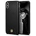 Produktbild Spigen [LA Manon Câlin iPhone XS Max Hülle aus Leder bequem greifbar und mit minimalistischem Design für iPhone XS Max (2018) - Chic Black