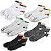 Produktbild Sasasiry 10er Pack Herren Baumwolle Sportsocken für Jogging Basketball Fußball Jungen Kurz Sneaker Frezeit Socken