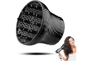 Universal Hair Diffuser, wynott Hair Dryer Diffuser Attachment 1.38in to 3in Adjustable Hair Dryer Diffuser Nozzle Professional Diffuser Hairdryer Hair Drying for Curly Hair or Wavy Hair Styling