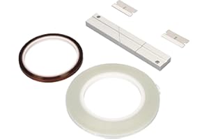 ‎DENASH 1/4 10-Zoll-Bandspleißset, Spleißband-Bandspleißblock-Kit Universal-Vorspannband mit Eloxierter Oberfläche für Reel-To-Reel-Tonbandgerät