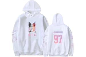 Xersex Unisex Music Group Hoodies BTS Music Group Jumper Turtleneck Sweatshirt for Army Suga Jin Jimin Jung Kook J-Hope Rap-Monster V
