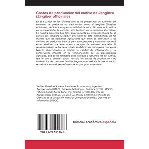 Costos de producción del cultivo de Jengibre (Zingiber officinale)