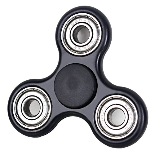 Fidget Spinner, Fingertip Gyro Hand Spinner Toy for Kids (Black)