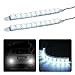 Produktbild teepao, Streifen, LED Auto KFZ Anti Nebel Licht Tagfahrlicht Kit Flexible Reverse Lichtleiste Universal Wasserdicht Drehen Signal Lampen Helles Dekor Lampen für Fahrzeuge Boote, 2 Stück