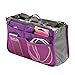 SAVFY® Ladies Tidy Travel Insert Handbag Cosmetic Organiser Purse Large Liner Bag Pouch (Purple)