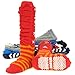 KF Baby Non-Skid Ruffle Calf Socks Value Pack [Set of 6 pairs], for Boys, 6 - 18 months