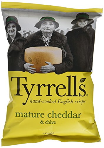 Book's Cover ofTyrrells Chips Lisses Cheddar AffineCiboulette 40 g  Lot de 24