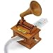 Produktbild Music Box Wooden Gramophone Make Your Own Song with Wingo Gift