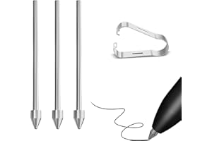 SSS·GRGB Ersatzspitzen aus Titanlegierung mit feiner Spitze, kompatibel mit Samsung Galaxy Tab S10/S9/S8/S7/S6, Note S22/S23/S24 Ultra S Pen präzise Steuerung, Bleistiftspitzen für Remarkable 2 EMR Pen, 3 Pcs