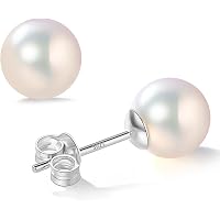 Gatto Perle Serie - Donna Collana Orecchini 925 Sterline Argento Con