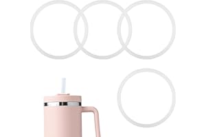 FUKAISU 4 Szt Uszczelki Pokrywki do Kubków Stanley 40 Uncji Adventure Quencher H2.0 Flowstate, Silikon Bez BPA Uszczelki Pokrywki Szczelność