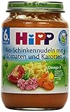 Hipp Bio-Schinkennudeln mit Tomaten und Karotten