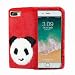Produktbild JINQD Home Herbst- und Wintermodelle iphoneX niedliche Panda haarige Handyschale Apple 9 / XSplus warmes Handweicher Set weibliche Modelle 7/6 weich (Color : 1-6/6S)