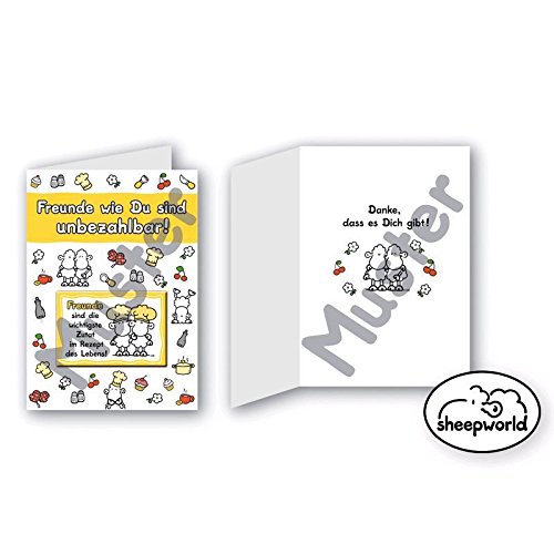 Preisvergleich Produktbild SHEEPWORLD 54003 Klappkarte mit Magnet