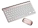 Produktbild WEILIVE Mechanische Tastatur Ultradünne USB Wireless Ergonomic Soundless Tastatur und Maus Combo in Style (Roségold) für PC-Gamer und Typisten