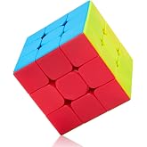 ROXENDA 3x3 Hız K&uuml;p, 3x3 Sihirli K&uuml;p Stickerless Speed Cube; Profesyonel ve Sağlam ve Dayanıklı, Orijinalinden daha Hızlı D&ouml;n
