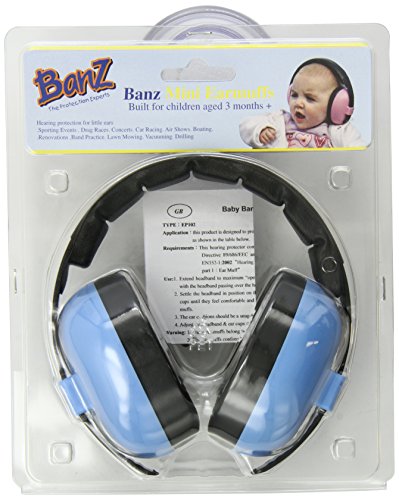 Banz Mini Earmuffs - Age 3 Months + - Blue