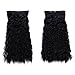 Corn Wave 1pcs 5Clips Clip in Hair Extension Extensions Half Full Head Hairpiece Women Girls Fasion Choice 22" Dark Black