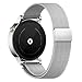 Produktbild Pinhen Uhrenarmband 18MM 20MM 22MM Edelstahl Metall Silber Metallarmband Edelstahl für Uhren Uhrenarmbänder Huawei Withings Activité Pebble Time Pebble Time Steel Motorola 360 2nd Gen Samsung Gear 2 LG G Watch Asus (22MM Milanaise, Silber)