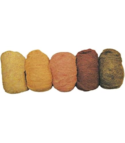 DMC Laine Cardée Pour Feutrage - Paquet De 5 Coloris - 5x5g - 100% Laine