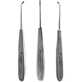 Waldent Root Elevators Warwick James Set of 3 | Ergonomic Fine Grip Handles | Lightweight & Autoclavable Dental Elevators