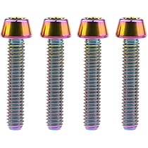 12 Viti Per Bici Mountain Bike - Bulloni M5/M6 X 20 Mm Per Portaborracce E Deragliatore, Dorate