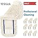 Produktbild 10 Stück 50 cm Schlinge & Fransen Wischmopp aus 100% Baumwolle Wischmopp 50 cm Parkett Baumwollmopp - Wischbezug zur Echtholz trocken und nass Bodenpflege