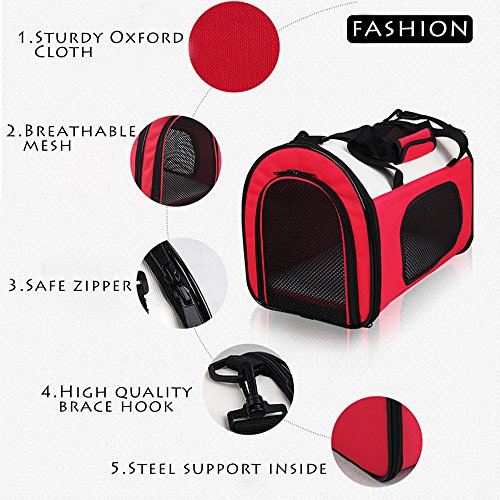 Ada-Home-Foldable-Pet-Carrier-for-Cats-Dogs-Two-Tone