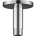 OFFO Shower Arm with Flange Universal Ceiling-Mounted Replacement Shower Arm for Fixed Shower Head and Rain Shower Head 7.6cm(3 inch) Chrome