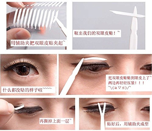 dealglad® 150 Paar unsichtbar Augenlid Aufkleber Frauen Cosmetics Doppel Augenlid Aufkleber, durchsichtig, 180 Pairs - 4