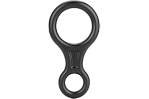 Alomejor Descendeur de Corde 35KN Escalade 8 Anneau de Corde descendeur Escalade descendeur Anneau de Rappel Anneau d'escalade équipement d'escalade