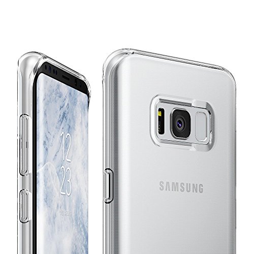 Funda Samsung Galaxy S8 Plus 2017  Ringke  AIR  Ligera como el aire  Carcasa protectora resistente a los ara  azos de TPU transparente ligera y fina - Transparente Clear