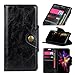 Price comparison product image TAITOU Huawei Honor8X Wallet Stand Case, Vivid Nostalgic Vintage Concise Style Copper Buckle Safe Money Credit Card ID Slots Soft TPU + PU Leather Light Phone Case For Huawei Honor 8X Black