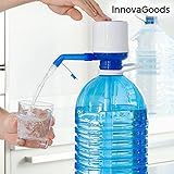 2 bocas con rosca de 4 y 5 cm InnovaGoods Dispensador de Agua para Garrafas, Polipropileno, Blanco/Azul, 16.5x8x18 cm