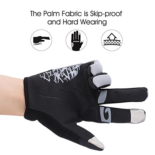 Enkeeo Handschuhe Fahrradhandschuhe Touchscreen Herren Damen Outdoor Sport Winddicht Fahrrad Handschuhe geeiget für Radsport MTB Road Race Downhill Wandern und andere Sports - 6