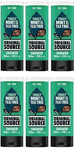 Fonte Shower Gel originale Menta e Tea Tree Confezione 250ml di 6