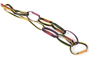 Alomejor Daisy Chain Rope Nylon Climbing Gear Outdoor Rock Climbing Equipment for Downhill Yoga Strap Belt
