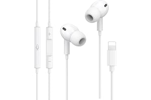 HIGHSPIRIT Kopfhörer mit Kabel für iPhone MFi Zertifiziert In Ear Kopfhörer mit Mikrofon und Lautstärkeregelung HiFi Stereo, Ohrhörer für Kompatibel mit iPhone 14/13/12/11/SE/XR/7alle iOS